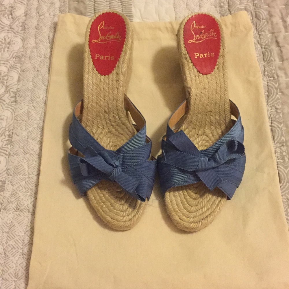 Authentic Christian Louboutin espadrille